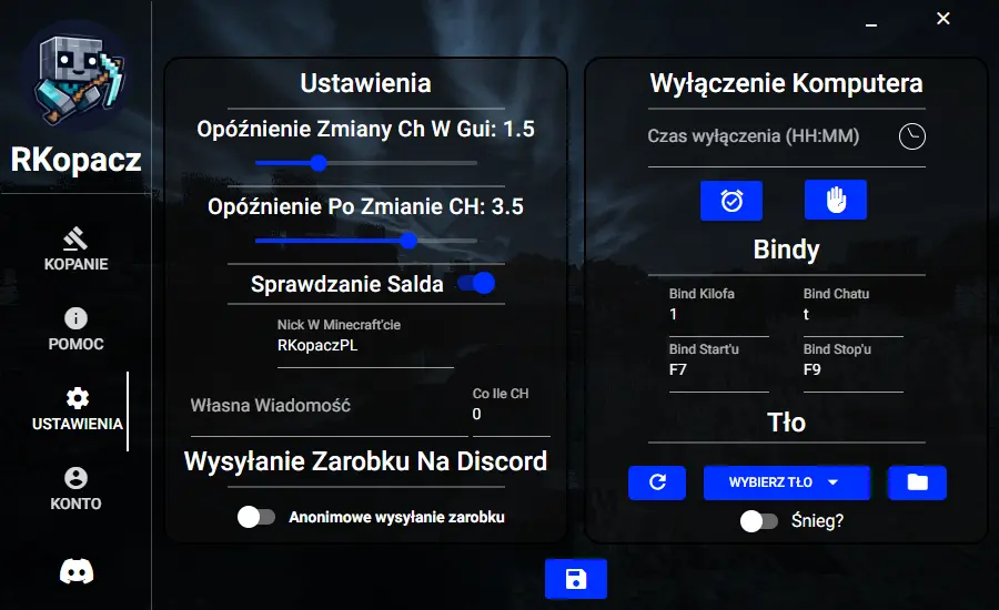 Ustawienia